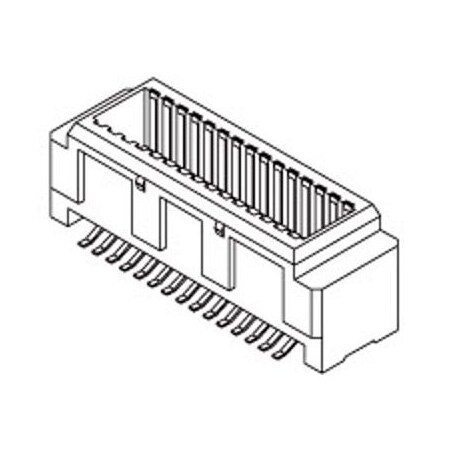 Molex Board Stacking Connector, 40 Contact(S), 2 Row(S), Male, Straight, Surface Mount Terminal, Plug 5019204001